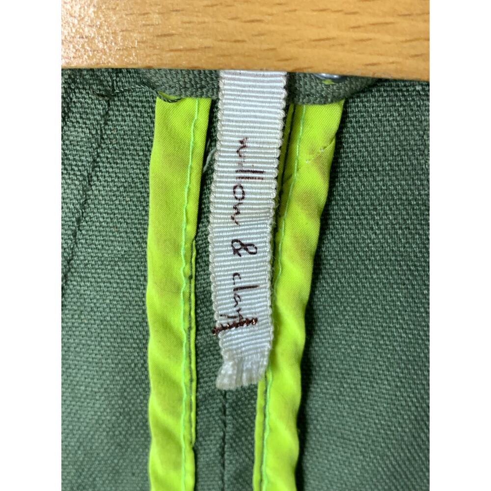 Willow & Clay Green Utility Military Anorak Jacket Size L  Funnel Neck - Picture 5 of 7